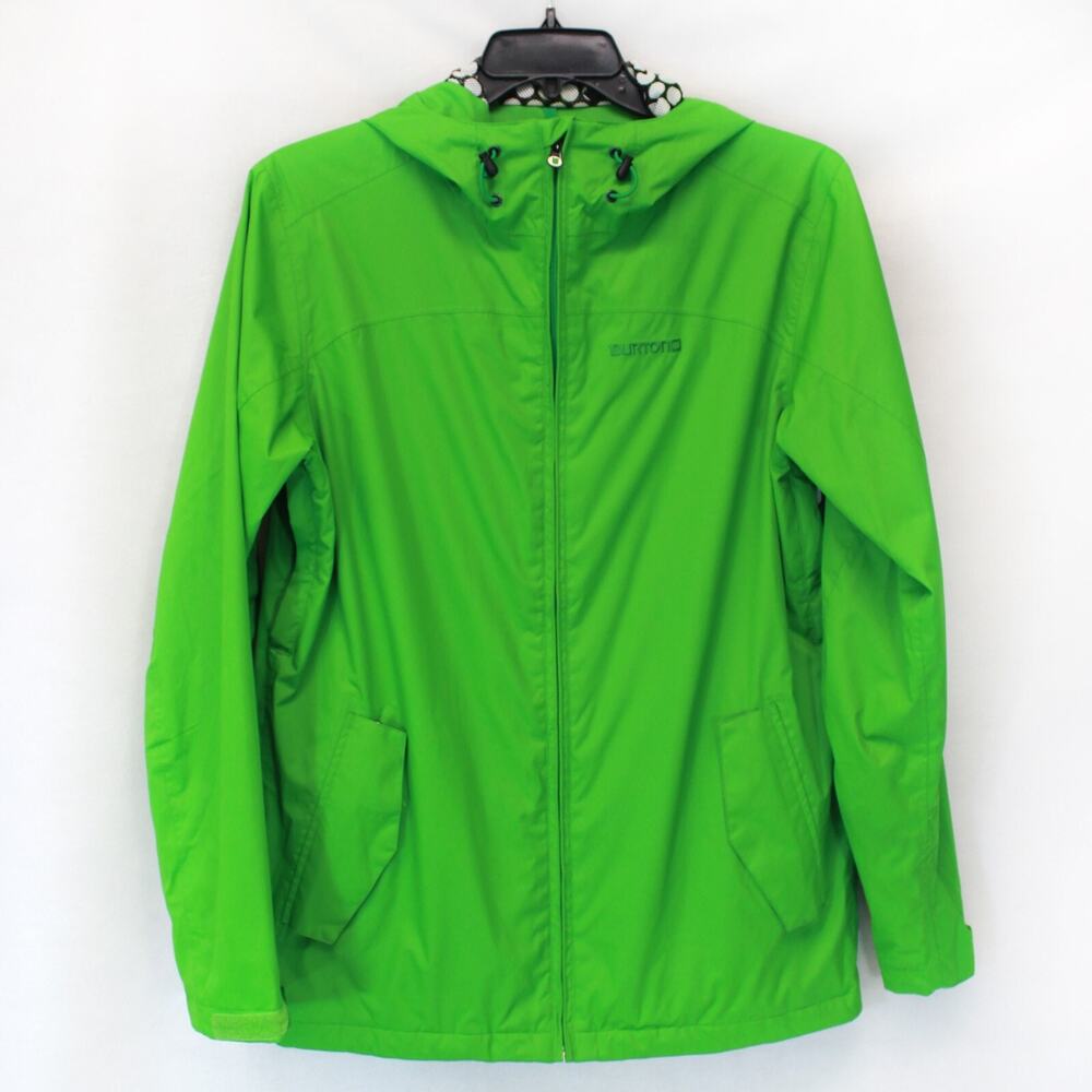 Burton Women's Dryride Jacket Kunshan Full Zip Hood Green Size Small
